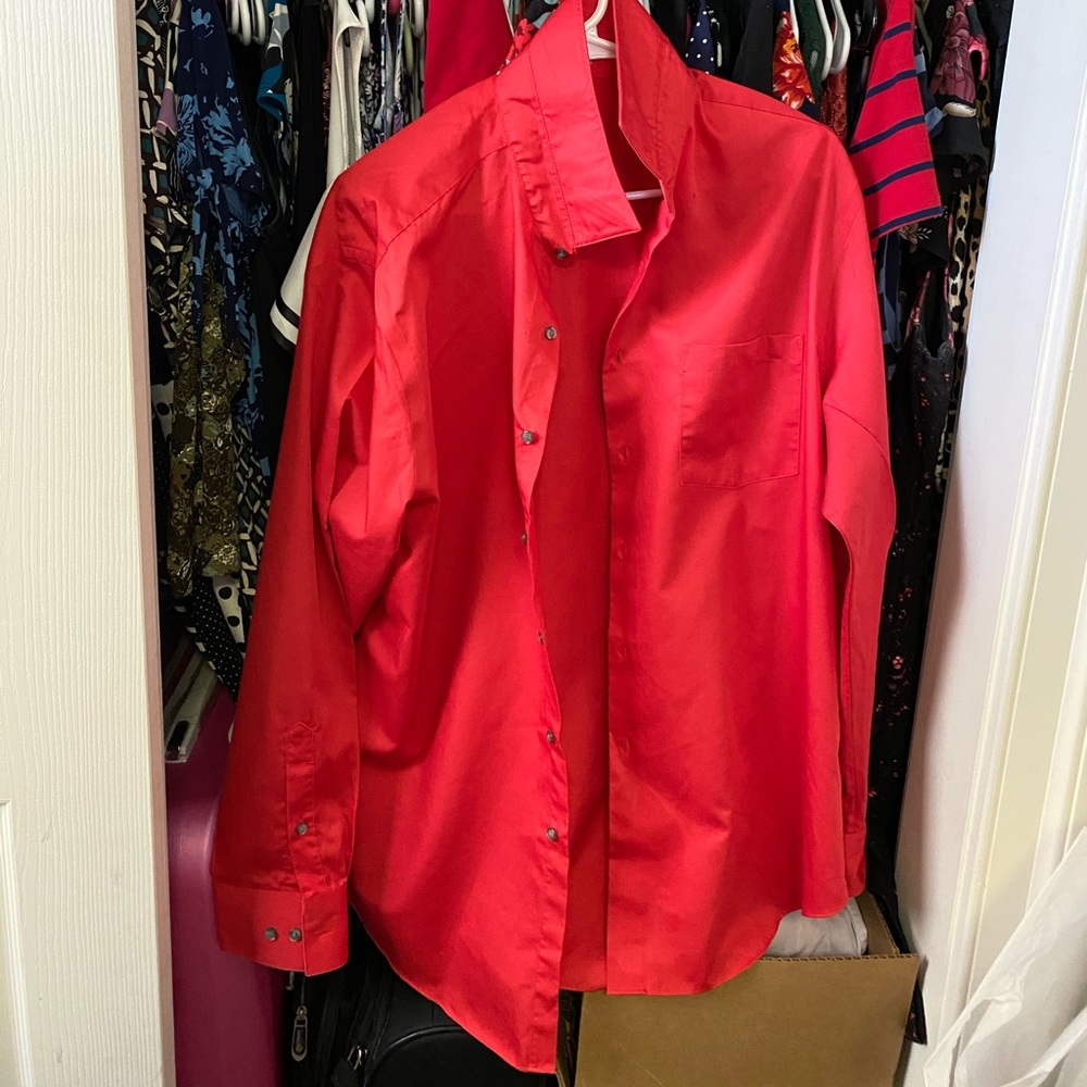 COPY - Van Heusen red long sleeved shirt